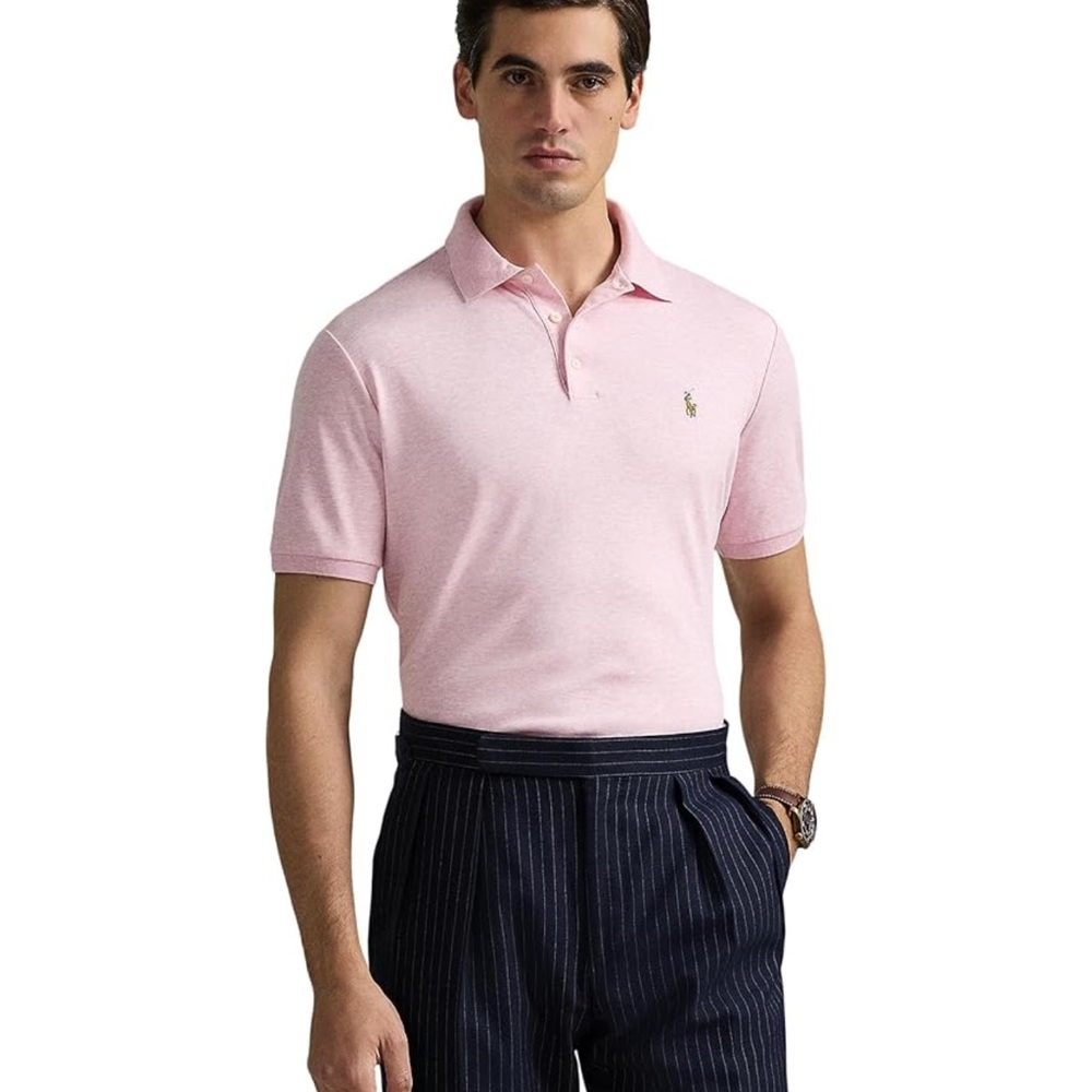 Ralph Lauren Men’s Pink Polo Shirt Classic Fit size L